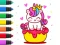 Laro Coloring Book: Unicorn Cupcake online