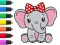 Laro Coloring Book: Elephant online