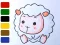 Laro Baby sheep ColoringBook online