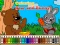 Laro Coloring book: Bear and rabbit online