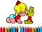 Laro Back To School: Aby Girl Coloring online