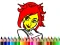 Laro Back To School: Cute Girl Coloring online