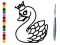 Laro Back To School: Swan Coloring Book online