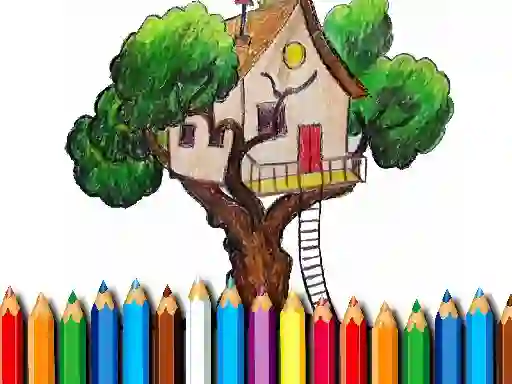 Laro Tree House Coloring Book online