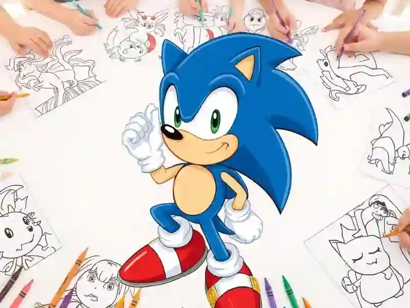 Laro Sonic Coloring online