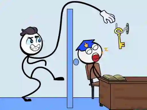 Laro Stickman Troll Thief Puzzle online