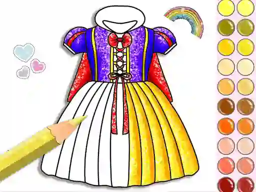 Laro Princess Glitter Coloring online