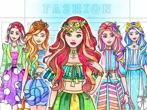 Laro Girl Coloring Dress Up Games online