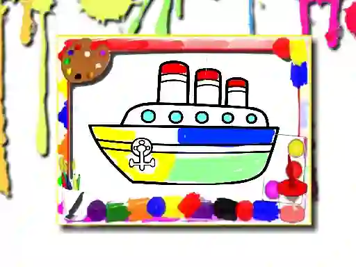 Laro Boats Coloring Book online