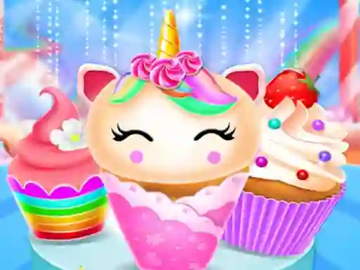 Laro Unicorn Mermaid Cupcake Cooking Design online