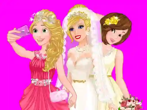 Laro Barbie's Wedding Selfie With Princesses online