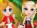 Laro Little Elsa In Red Hood online