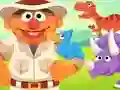 Laro 123 Sesame Street: Ernie's Dinosaur Day Care online