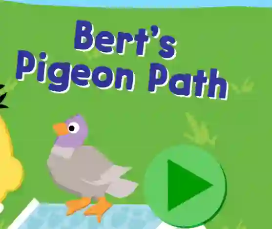 Laro 123 Sesame Street: Bert's Pigeon Path online
