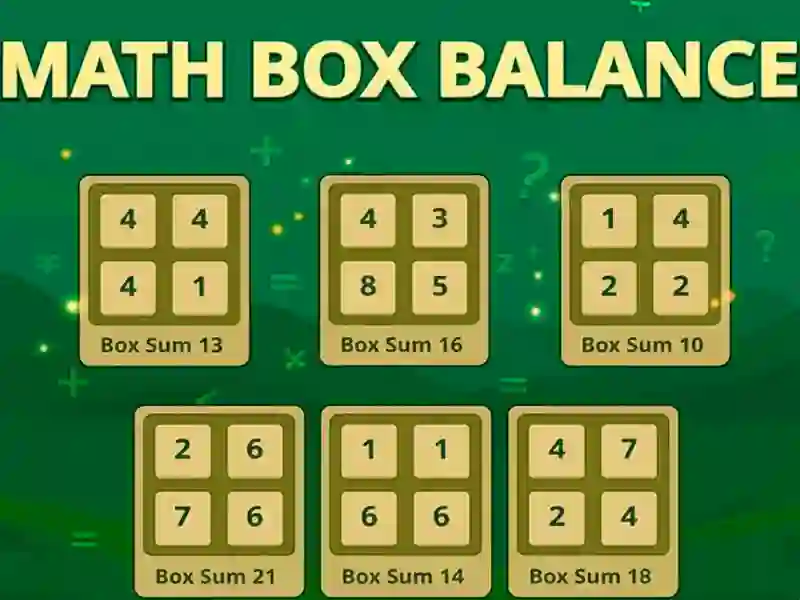 Laro Math Box Balance online