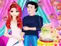 Laro Mermaid Girl Wedding Cooking Cake online