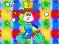 Laro Coloring Book: Monkey Rides Unicycle online