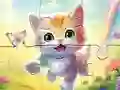 Laro Jigsaw Puzzle: Kitten With Butterfly online