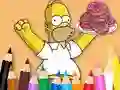 Laro Coloring Book: Simpson Doughnut online