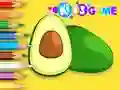 Laro Coloring Book: Avocado Fruit online