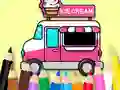Laro Coloring Book: Ice Cream Car online