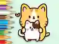Laro Coloring Book: Hugging Cat online