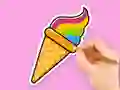 Laro Coloring Book: Rainbow Ice Cream online