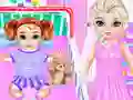 Laro Little Elsa Caring Day online