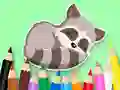 Laro Coloring Book: Baby Raccoon online
