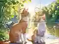 Laro Jigsaw Puzzle: Cats In Pairs online