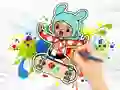 Laro Coloring Book: Toca Boca Skateboard online