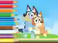 Laro Coloring Book: Bluey And Bingo Holiday online