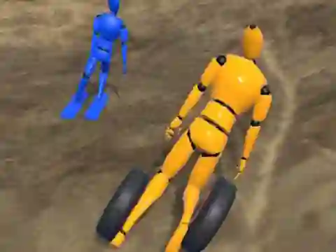Laro Ragdoll Racing: Extreme Downhill online