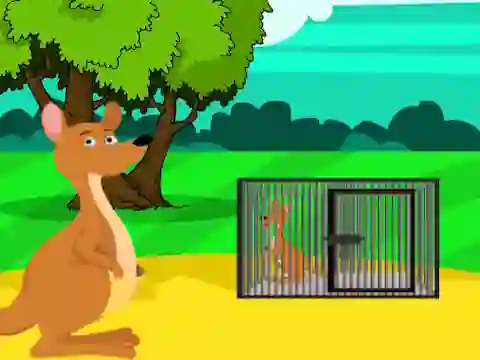 Laro Red Kangaroo Baby Rescue from Cage online