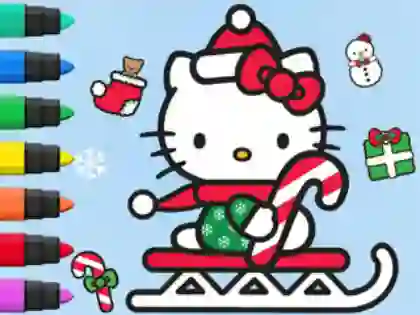 Laro Coloring Book: Hello Kitty Christmas online