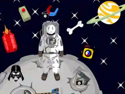 Laro Stickman in Space online
