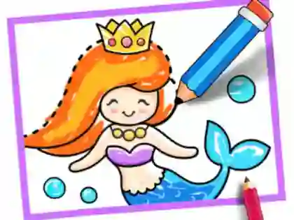 Laro Toddler Drawing: Mermaid online