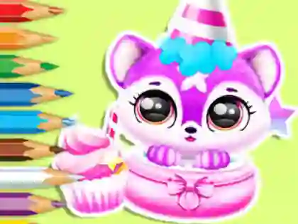 Laro Coloring Book: Baby Fluff's Birthday online
