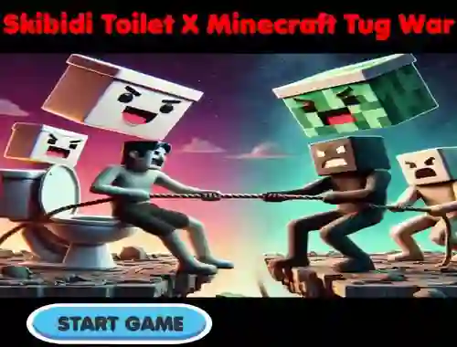 Laro Skibidi Toilet X Minecraft Tug War online