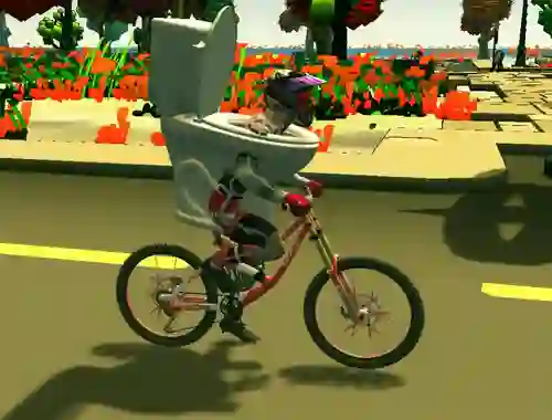 Laro Skibidi Toilet Bike Riding online