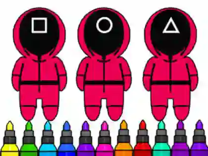 Laro Coloring Book: Squid Game Mask online