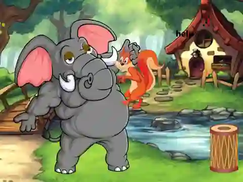 Laro Squirrel Trapped To Giant Elephant online
