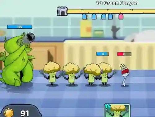 Laro Food Castle Tower Defense online
