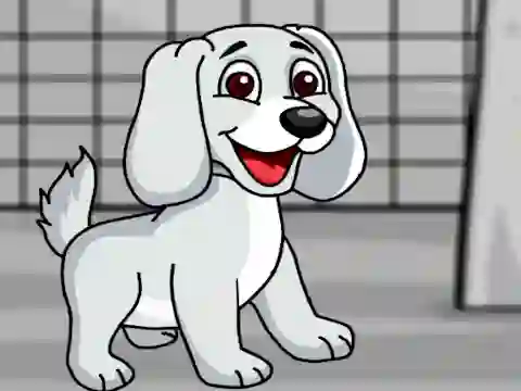Laro Rescue the White Puppy from Cage online