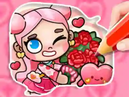 Laro Coloring Book: Avatar Valentine's online