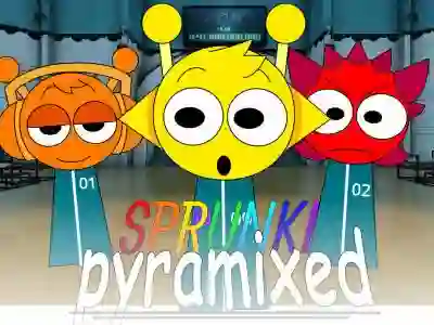Laro Sprunki Pyramixed: Squid Game online