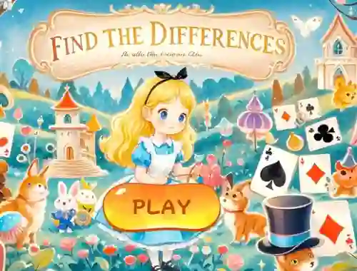 Laro Find The Differences: Alice In Wonderland online