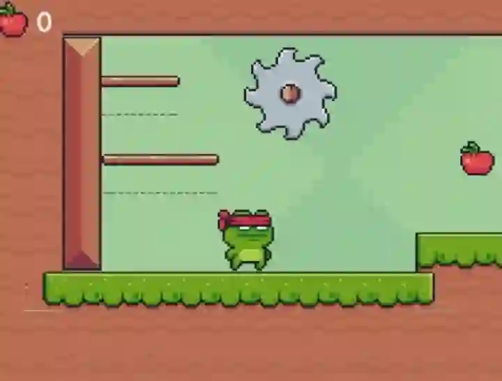 Laro Green Ninja Collects Apples online