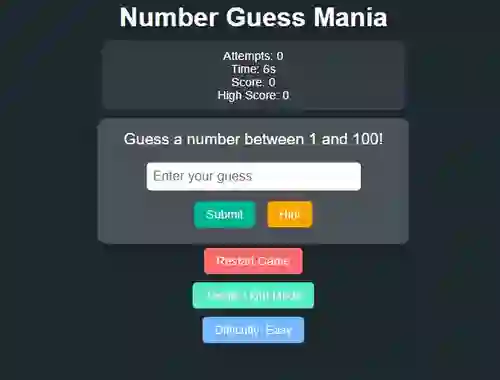 Laro Number Guess Mania online