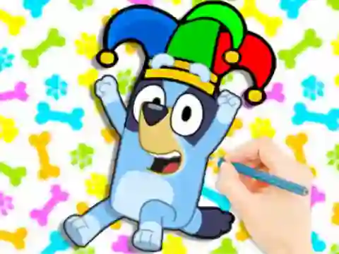 Laro Coloring Book: Clown Bluey online